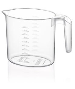 Matavimo ąsotis (ąsotėlis) su skale 1 L, skaidrus