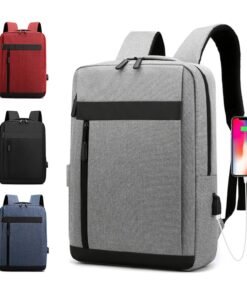 Nešiojamo Kompiuterio Kuprinė Su USB Lizdu - Juoda