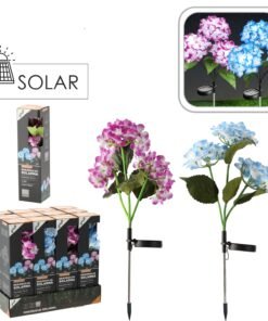 Saulės energija maitinama dekoratyvinė LED lempa „Hortenzija“, 68 cm