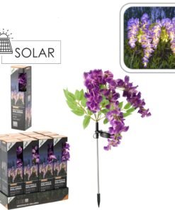 Saulės energija maitinama dekoratyvinė LED lempa „Visterija“, 70 cm