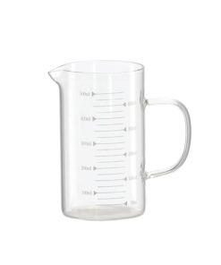 Stiklinis matavimo ąsotėlis 0,5 l su padalomis