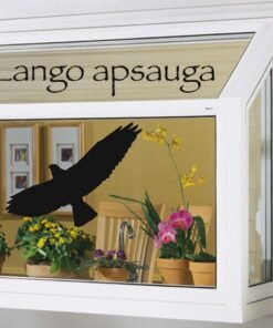 Lipdukas Apsaugai Nuo Paukščių Atsitrenkimo Į Langus