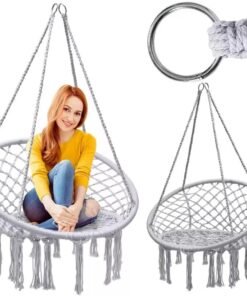 Pakabinamas hamakas su atlošu (pilkas)