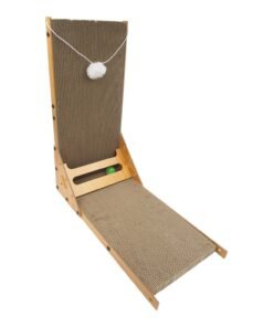 Didelė kampinė kartoninė draskyklė katėms