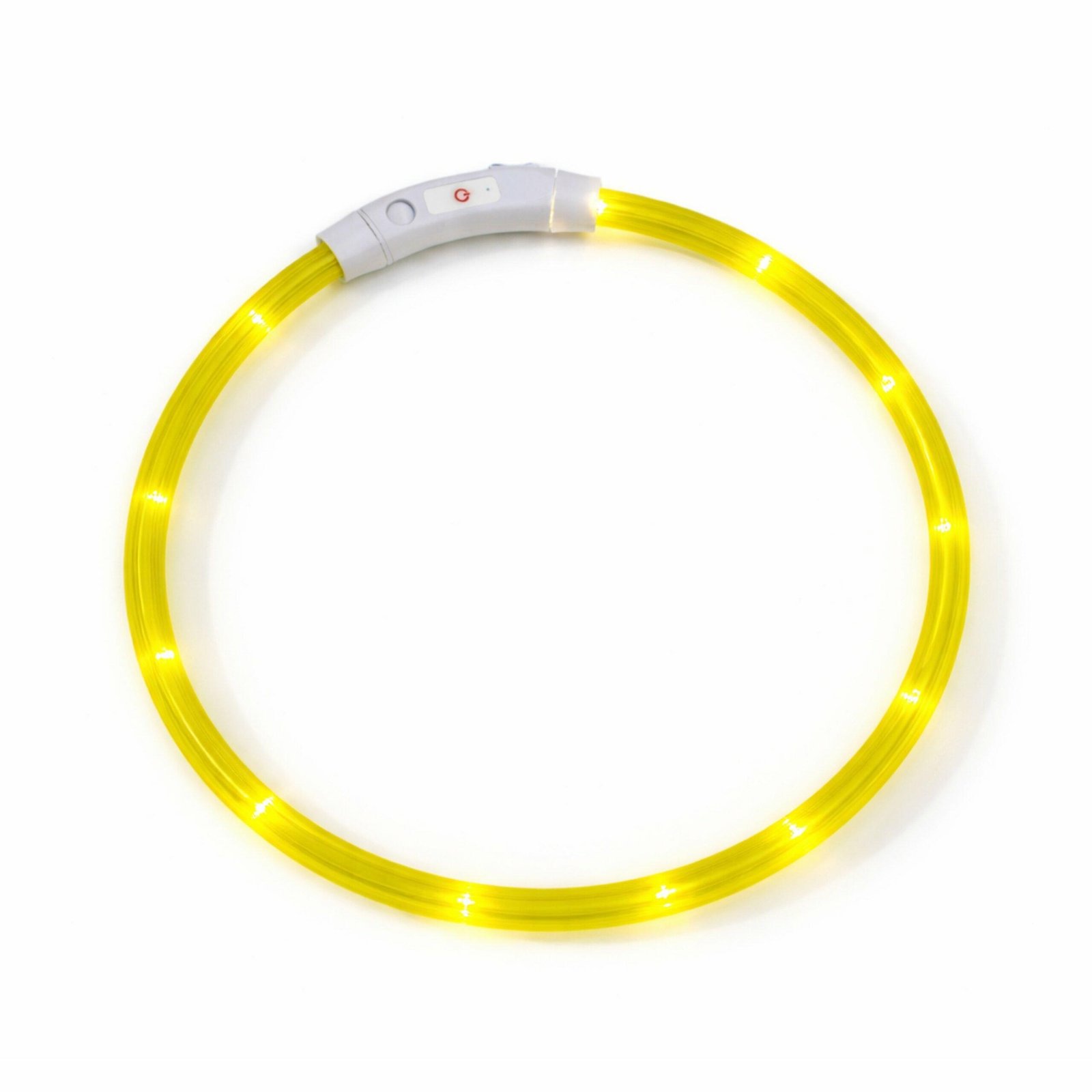 led-antkaklis-geltona