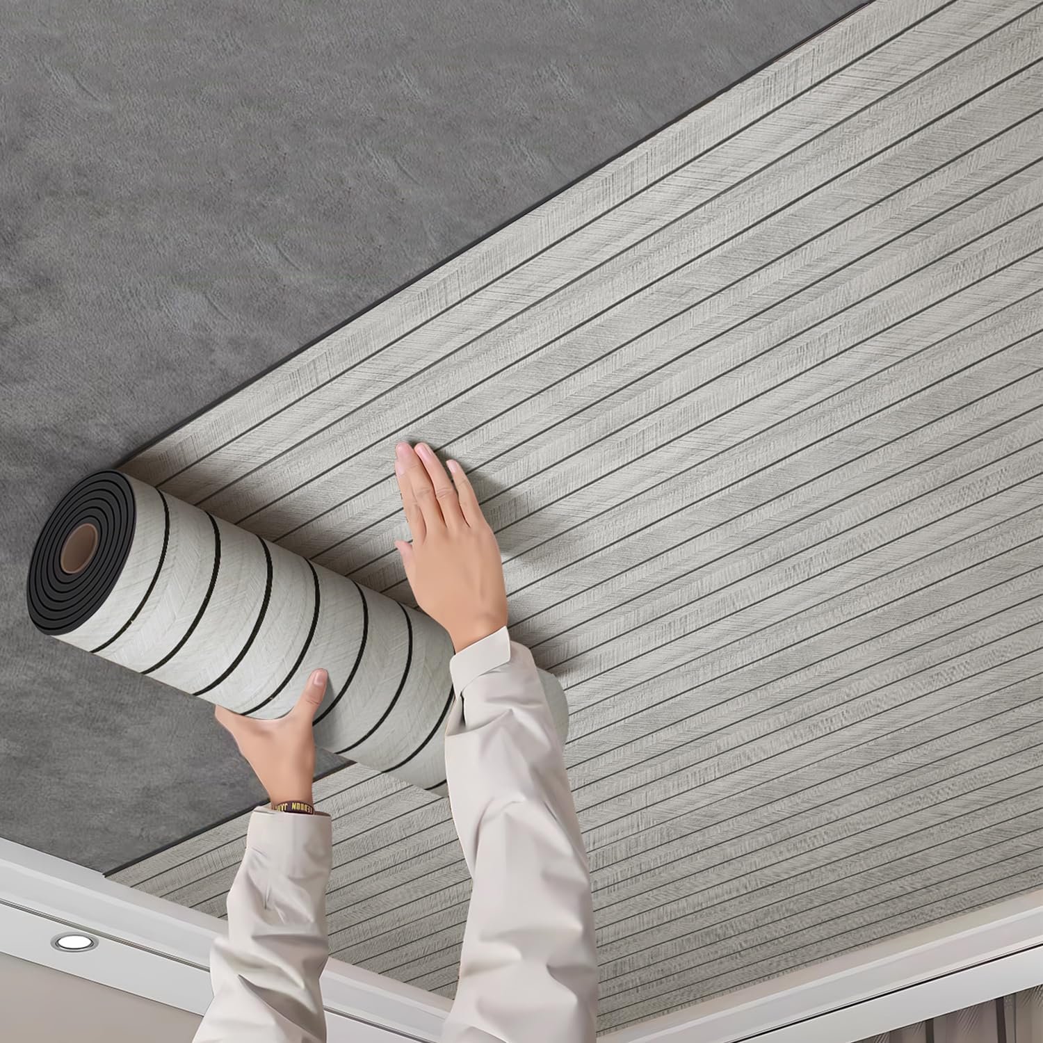 3d-dekoratyvine-lipni-sienu-panele-pilka-medzio-imitacija-300-x-45-cm
