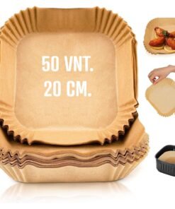 Kepimo popierinės formelės kvadratinės 20 cm (50 vnt.)