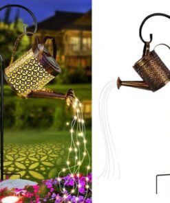 Sodo saulės šviestuvas „Laistytuvas“ su LED girlianda