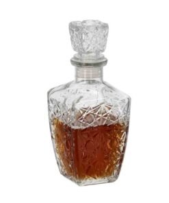 Dekoratyvinis stiklinis grafinas su kamščiu, 415 ml