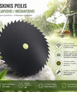 Diskinis peilis žoliapjovei / krūmapjovei 255 mm (40 dantų)