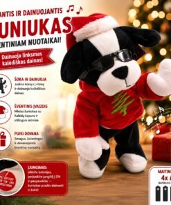 Šokantis ir dainuojantis kalėdinis šuniukas