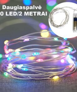 20 LED Girlianda, Spalvota AA
