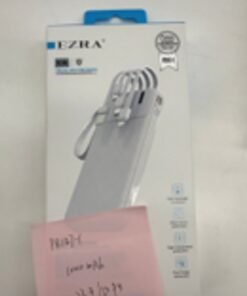 Išorinė baterija su integruotais laidais EZRA PB147-1 10 000 mAh