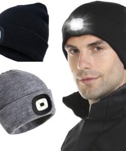Kepurė su Led šviesa - Juoda