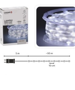 LED girlianda CHOMIK „Micro Wire Light“ 500 LED, šaltai balta, 50 m