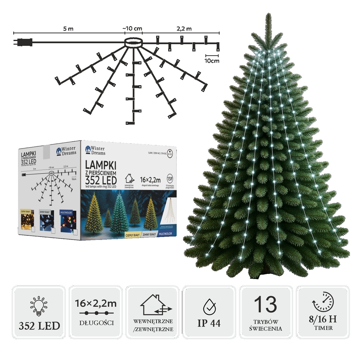 led-girlianda-su-ziedu-16-22-m-352-led-saltai-balta