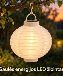 pakabinamas saulės energijos LED žibintas „festival“, 20 cm