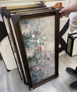 „Rožių sodas“ klasikinis vertikalus paveikslas, 60 × 120 cm