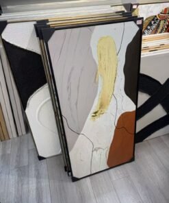 „Šiuolaikinė dermė“ minimalistinis abstraktus paveikslas, 60 × 120 cm