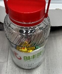 Stiklinis stiklainis su dangteliu ir rankena, 5 l