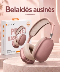 Belaidės ausinės EZRA BW97 Rožinės