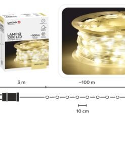 LED girlianda „Micro Wire Light“ 1000 LED, šiltai balta, 100 m
