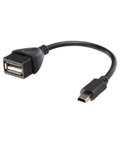 OTG adapteris „miniUSB–USB-A“, 15 cm