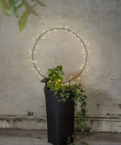 Saulės energija įkraunama LED lauko dekoracija „Barlumi“, 60 LED, 100 cm